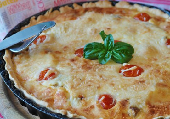 Recette de quiche au thon & tomates