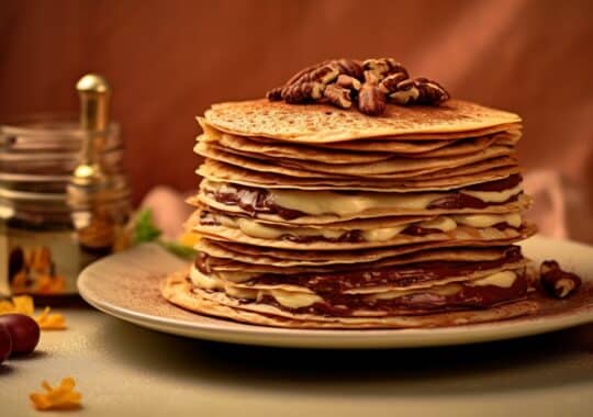 Gâteau de crêpes au nutella