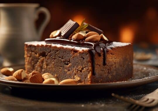 Gâteau au chocolat et aux amandes