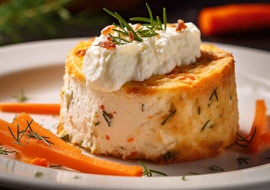 gâteau salé au fromage blanc poulet et carotte